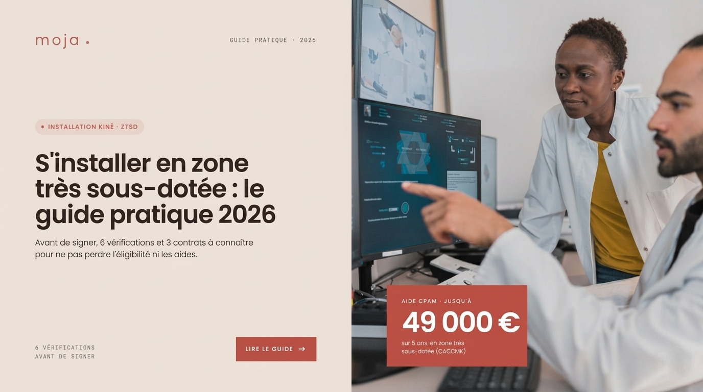 Aides à l&rsquo;installation des kinés en zone très sous-dotée : le guide pratique 2026 pour ne rien oublier